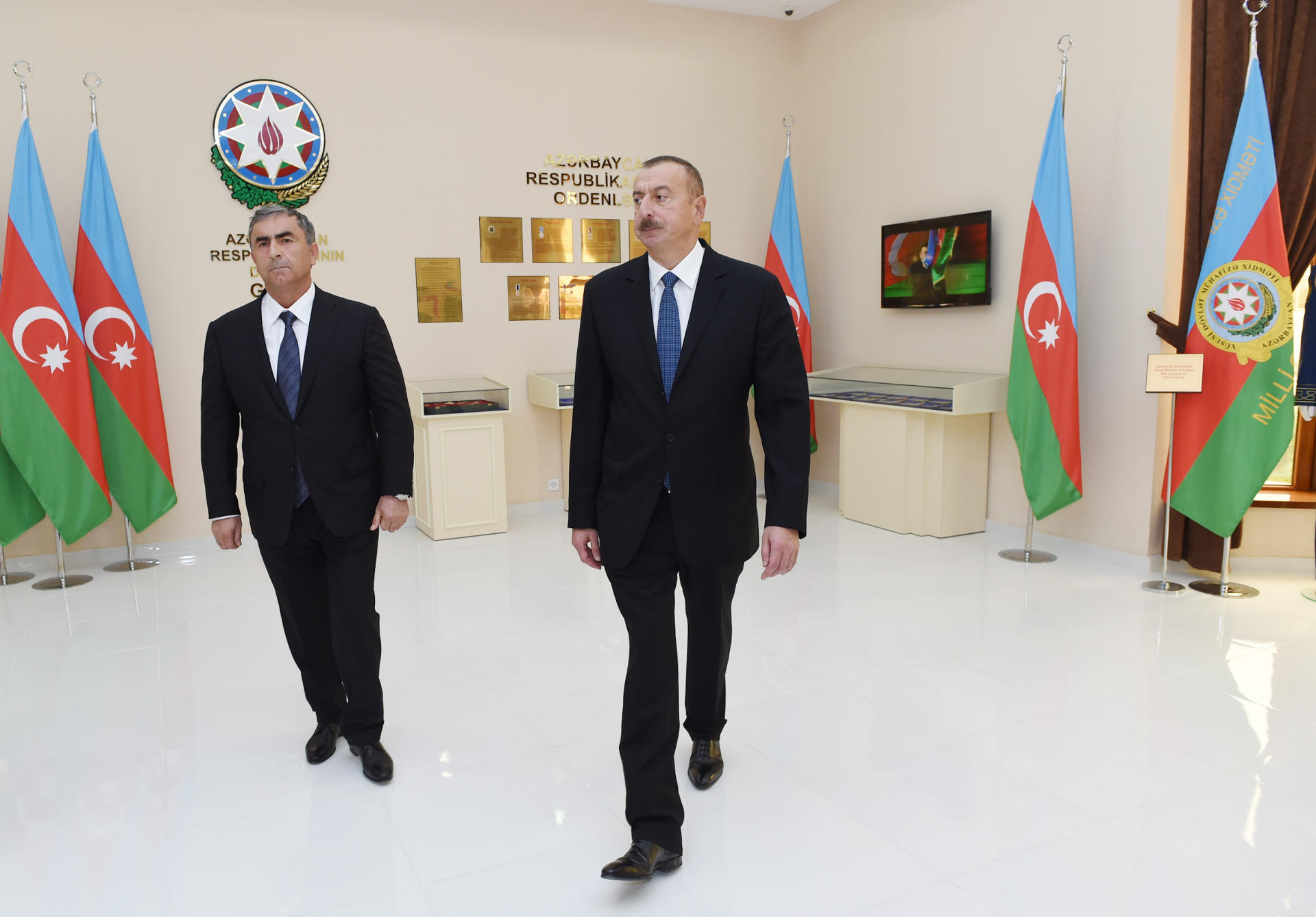 Azərbaycan Prezidenti Salyanda Bayraq Muzeyinin açılışında iştirak edib (FOTO)