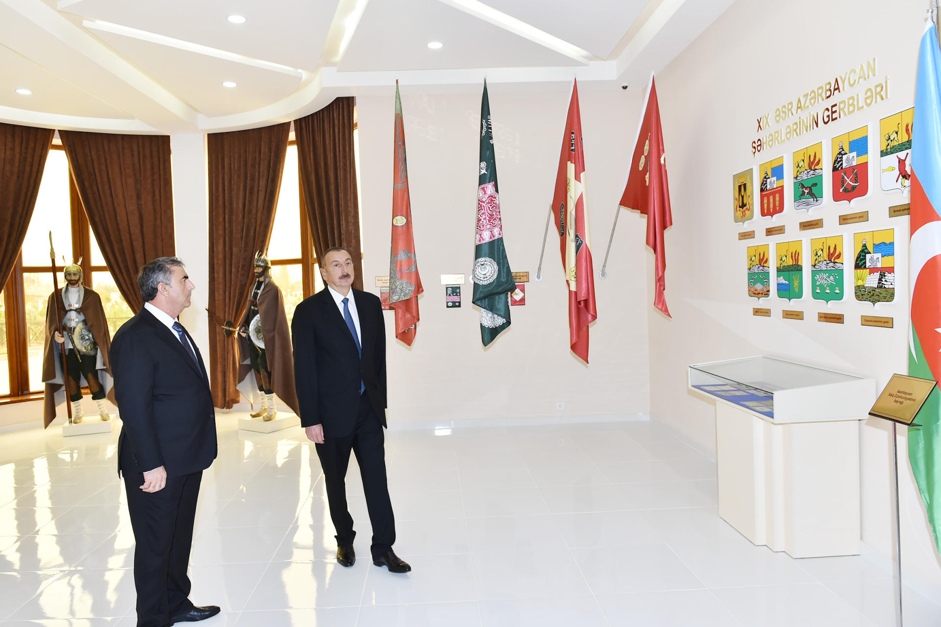 Azərbaycan Prezidenti Salyanda Bayraq Muzeyinin açılışında iştirak edib (FOTO)