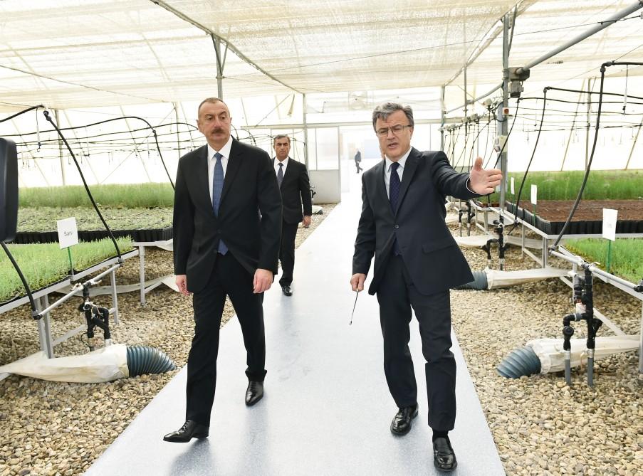 Prezident İlham Əliyev Salyanın Xıdırlı kəndində dəniz suyunun duzsuzlaşdırılması kompleksinin fəaliyyəti ilə tanış olub (FOTO)