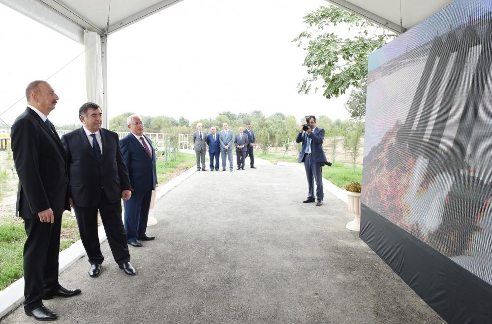 Prezident İlham Əliyev Neftçala rayonunun əkin sahələrinə suvarma suyunun verilməsi mərasimində iştirak edib (FOTO)