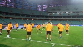"Roma" Bakı Olimpiya Stadionunda məşq edir (FOTO)