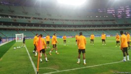 "Roma" Bakı Olimpiya Stadionunda məşq edir (FOTO)