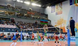 Voleybol millimiz Avropa Çemionatında növbəti oyununu keçirib (FOTOREPORTAJ)
