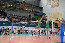 Voleybol millimiz Avropa Çemionatında növbəti oyununu keçirib (FOTOREPORTAJ)