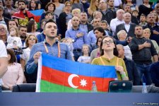 Voleybol millimiz Avropa Çemionatında növbəti oyununu keçirib (FOTOREPORTAJ)