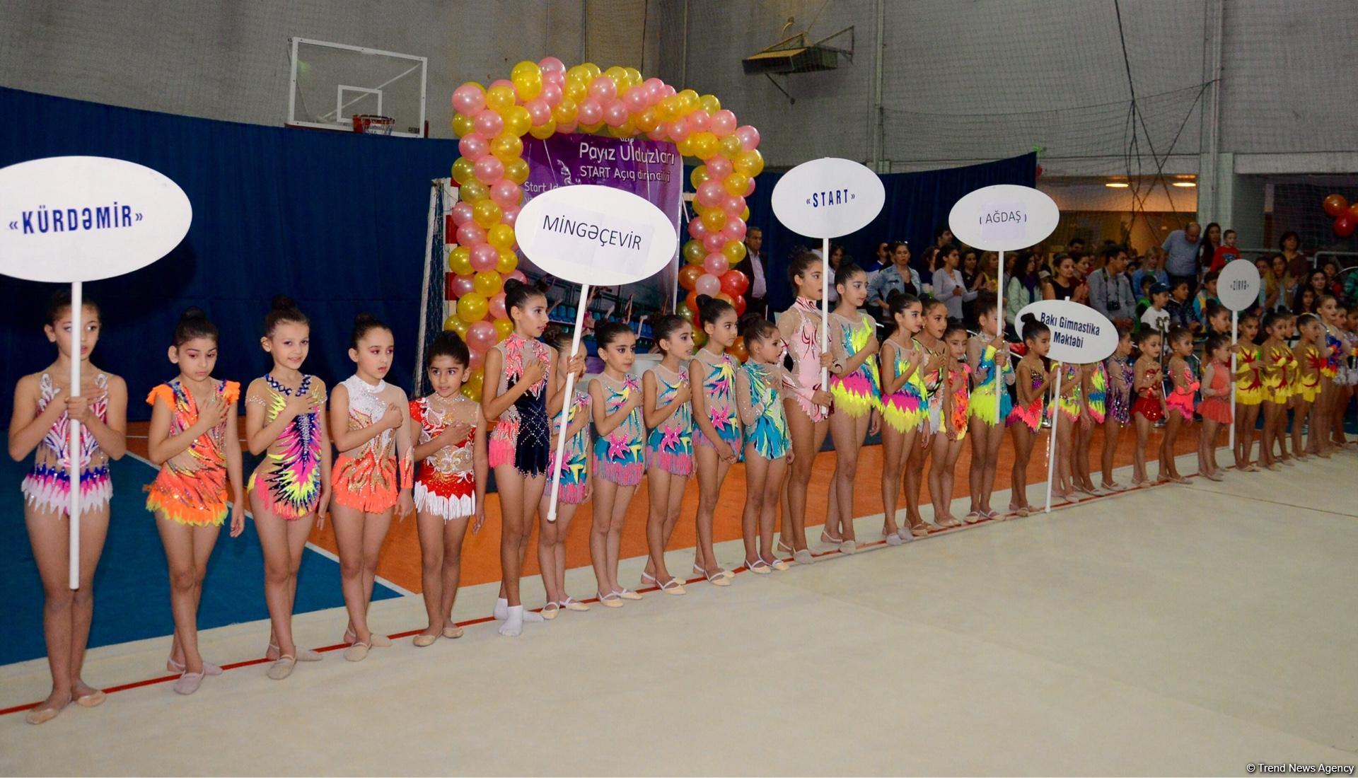 Bədii gimnastika üzrə Payız Ulduzları açıq birinciliyi keçirilib (FOTO)