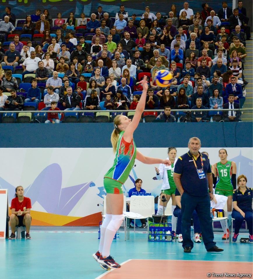 Voleybol millimiz Avropa Çemionatında növbəti oyununu keçirib (FOTOREPORTAJ)