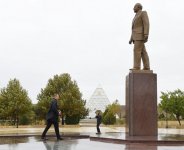 Prezident İlham Əliyev Qobustan rayonuna səfərə gəlib (FOTO)