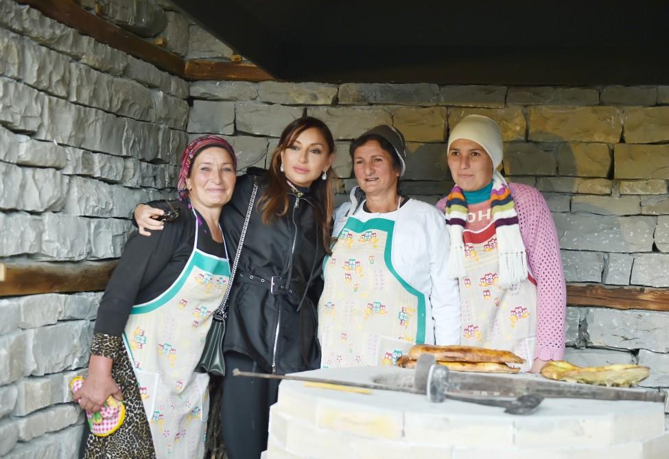 Prezident İlham Əliyev və xanımı Şamaxının Dəmirçi kəndində görülən işlərlə tanış olub (FOTO)