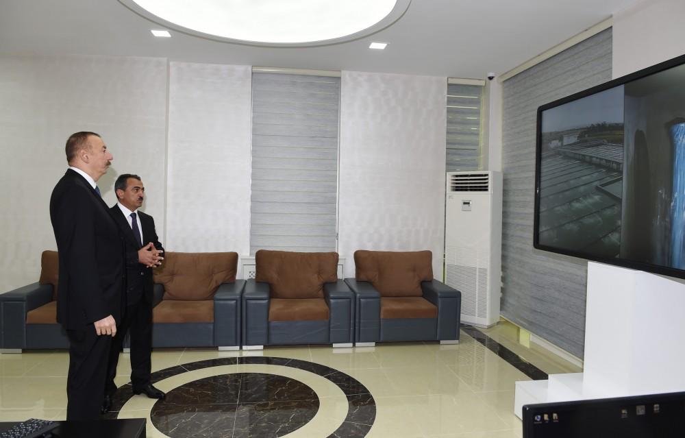 Prezident İlham Əliyev Şamaxıda içməli su təchizatı layihəsinin açılışında iştirak edib (FOTO)