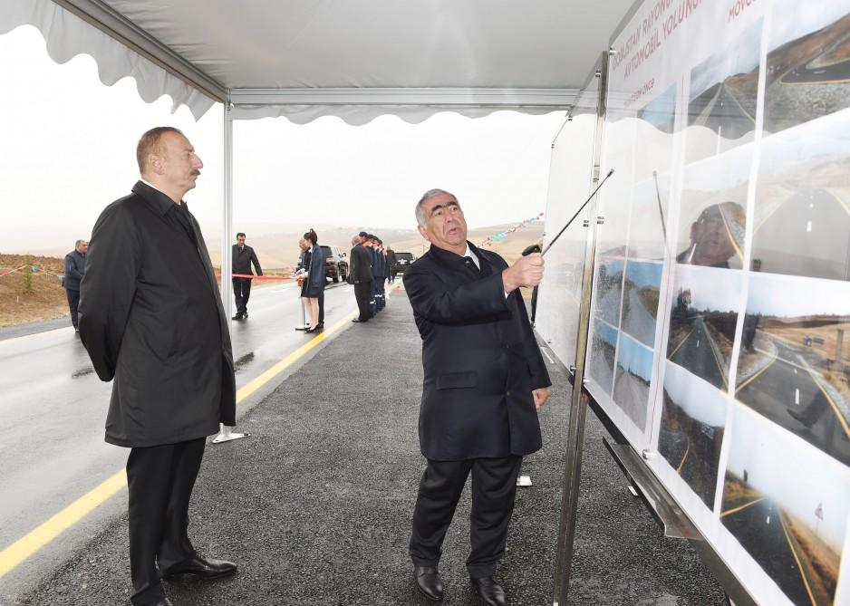 Təklə-Sündü-Xilmilli avtomobil yolu əsaslı təmirdən sonra istifadəyə verilib (FOTO)