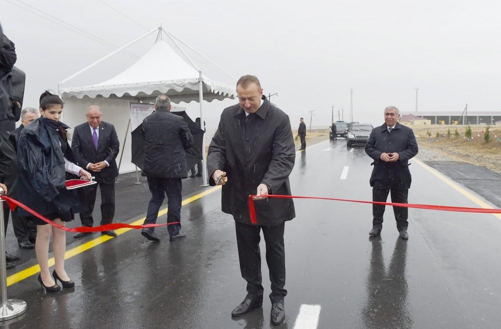 Təklə-Sündü-Xilmilli avtomobil yolu əsaslı təmirdən sonra istifadəyə verilib (FOTO)