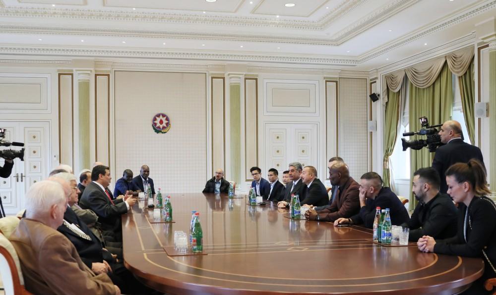 Prezident İlham Əliyev Ümumdünya Boks Şurasının 55-ci Konvensiyasının iştirakçılarını qəbul edib (FOTO) (YENİLƏNİB-2)