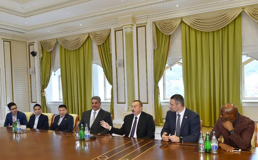 Prezident İlham Əliyev Ümumdünya Boks Şurasının 55-ci Konvensiyasının iştirakçılarını qəbul edib (FOTO) (YENİLƏNİB-2)