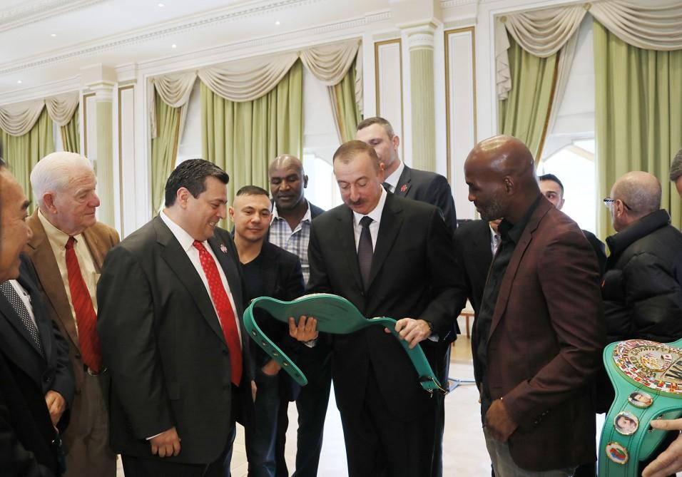 Prezident İlham Əliyev Ümumdünya Boks Şurasının 55-ci Konvensiyasının iştirakçılarını qəbul edib (FOTO) (YENİLƏNİB-2)