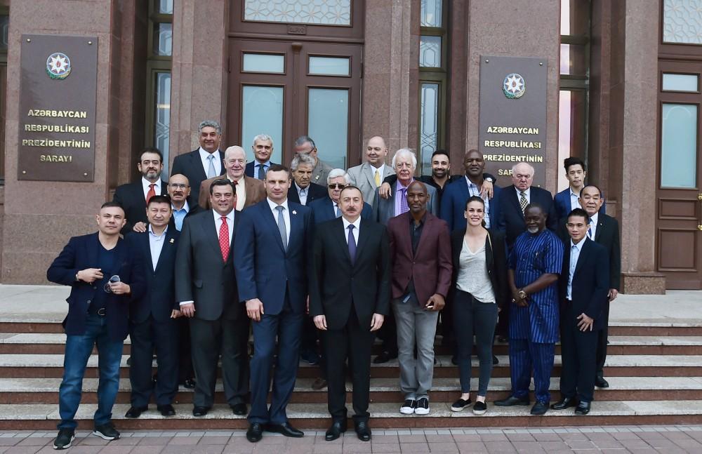 Prezident İlham Əliyev Ümumdünya Boks Şurasının 55-ci Konvensiyasının iştirakçılarını qəbul edib (FOTO) (YENİLƏNİB-2)