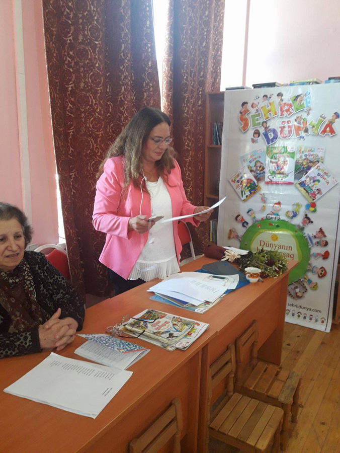 Kitabxana işçiləri “Ümid yeri” uşaq sığınacağının qonağı olub (FOTO)
