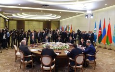 Prezident İlham Əliyev Soçidə MDB Dövlət Başçıları Şurasının məhdud tərkibdə iclasında iştirak edib (YENİLƏNİB-2) (FOTO)