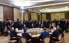 Prezident İlham Əliyev Soçidə MDB Dövlət Başçıları Şurasının məhdud tərkibdə iclasında iştirak edib (YENİLƏNİB-2) (FOTO)