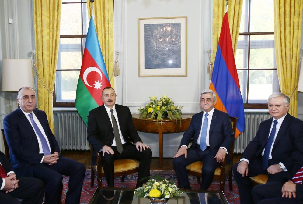 Cenevrədə Azərbaycan və Ermənistan prezidentlərinin görüşü keçirilib (FOTO) (YENİLƏNİB)