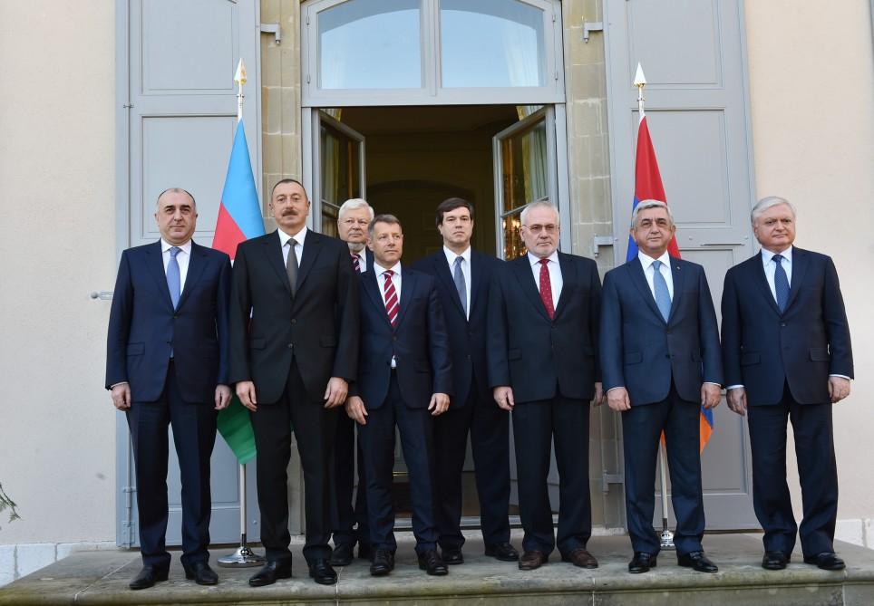 Cenevrədə Azərbaycan və Ermənistan prezidentlərinin görüşü keçirilib (FOTO) (YENİLƏNİB)