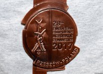 Avropa Çempionatının medalçı akrobatları Bakıya dönüb (FOTO)