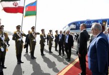 Prezident İlham Əliyev İrana səfərə gəlib (FOTO) (YENİLƏNİB)