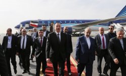 Prezident İlham Əliyev İrana səfərə gəlib (FOTO) (YENİLƏNİB)