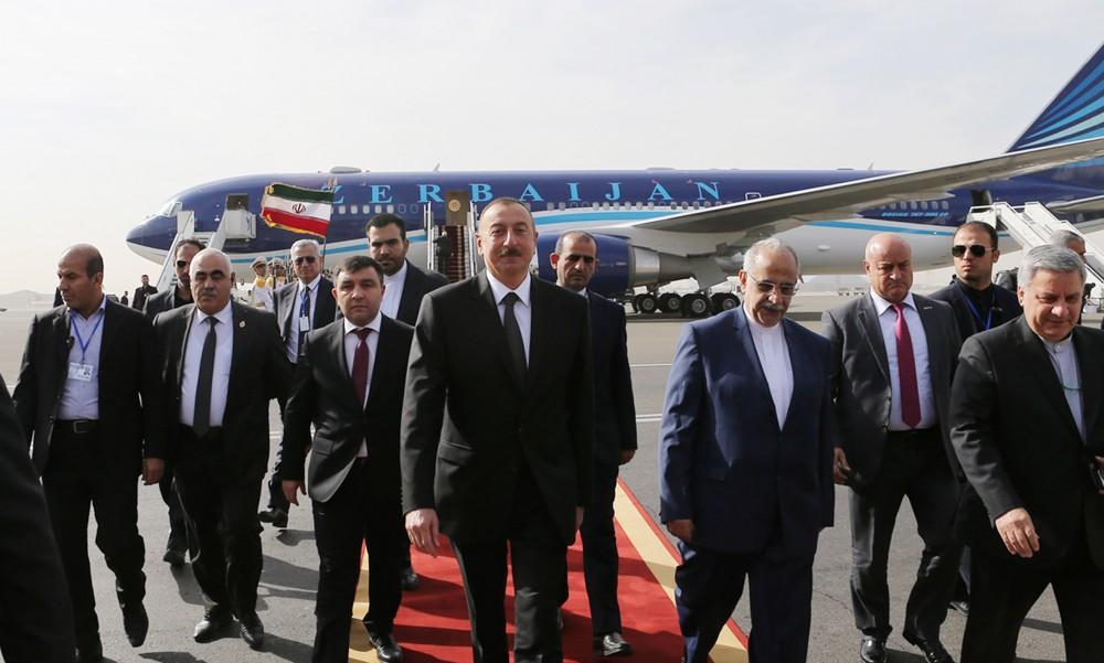 Prezident İlham Əliyev İrana səfərə gəlib (FOTO) (YENİLƏNİB)