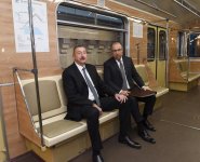 Prezident İlham Əliyev Bakı Metropoliteninin retro vaqonları ilə tanış olub (FOTO) (YENİLƏNİB)