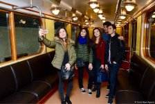 Bakı Metropolitenində retro vaqonlar - FOTOREPORTAJ