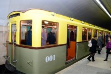 Bakı Metropolitenində retro vaqonlar - FOTOREPORTAJ