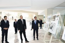 Azərbaycan Prezidenti Gəncədə hotel tikintisi ilə tanış olub (FOTO)