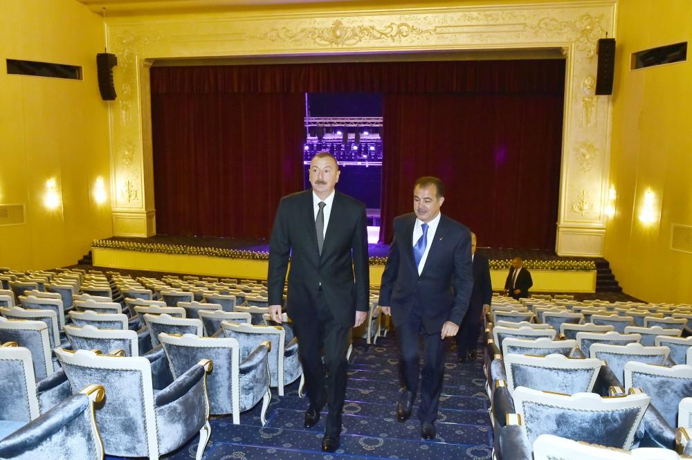 Prezident İlham Əliyev Gəncə Dövlət Filarmoniyasının yeni binasının açılışında iştirak edib (FOTO) (YENİLƏNİB)