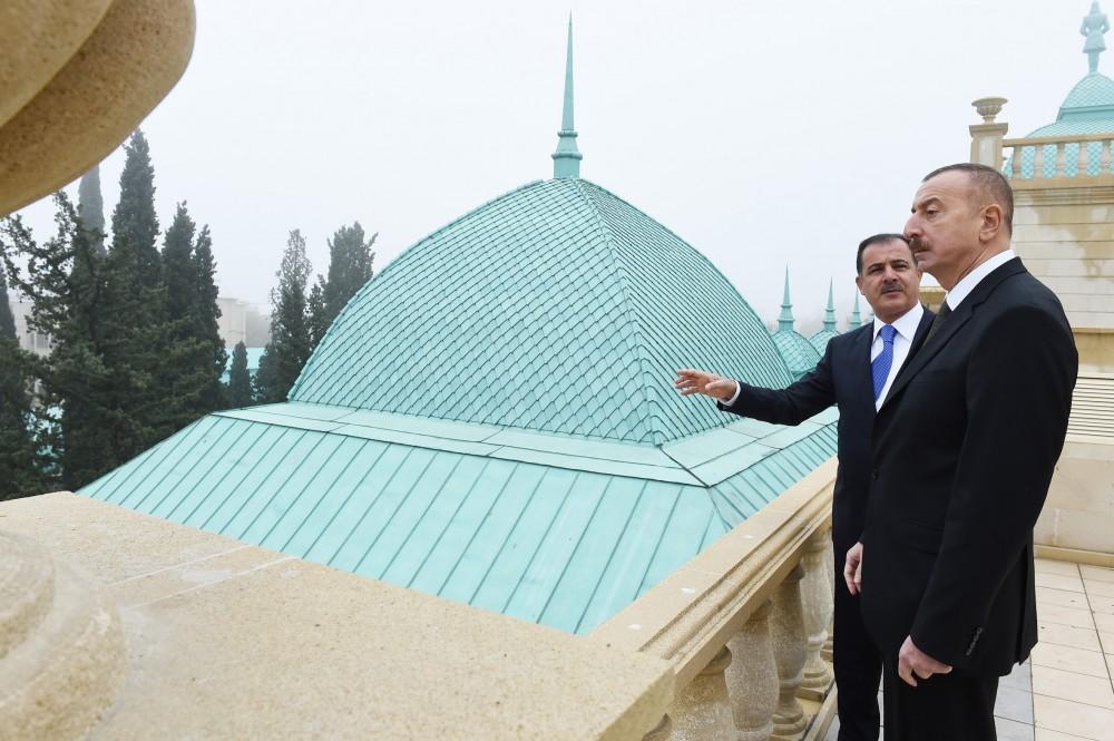 Prezident İlham Əliyev Gəncə Dövlət Filarmoniyasının yeni binasının açılışında iştirak edib (FOTO) (YENİLƏNİB)
