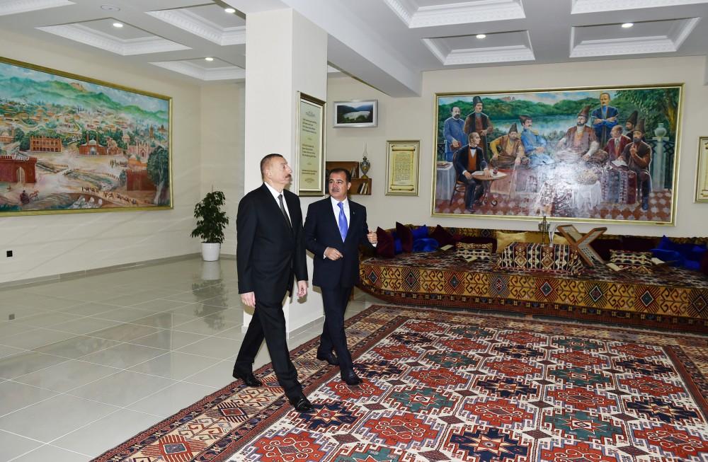 Prezident İlham Əliyev Gəncədə Mirzə Şəfi Vazeh muzeyinin açılışında iştirak edib (FOTO)