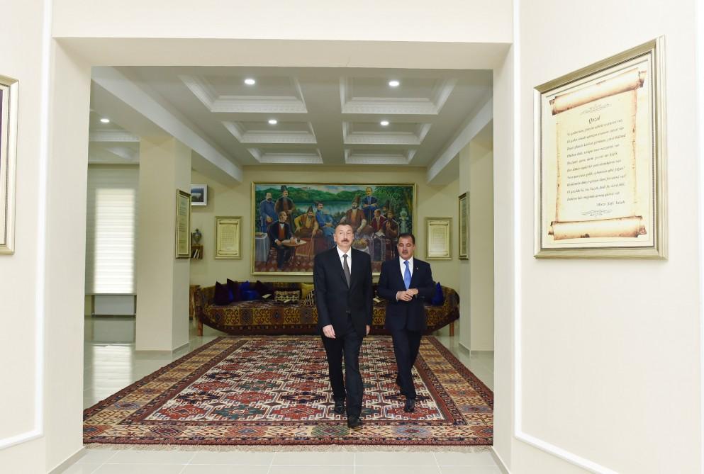 Prezident İlham Əliyev Gəncədə Mirzə Şəfi Vazeh muzeyinin açılışında iştirak edib (FOTO)
