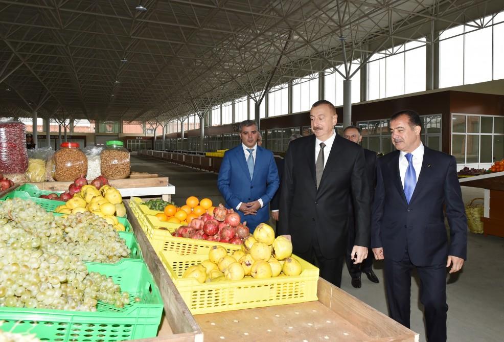 Azərbaycan Prezidenti Gəncədə “Grand Qafqaz” Ticarət Kompleksinin açılışında iştirak edib (FOTO) (YENİLƏNİB)