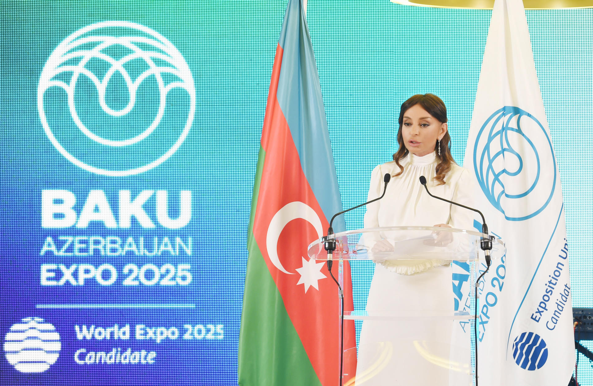 Birinci vitse-prezident Mehriban Əliyeva Parisdə Bakının “Expo 2025” Sərgisinə namizəd şəhər olması şərəfinə təşkil edilən qəbulda iştirak edib (FOTO) (YENİLƏNİB)