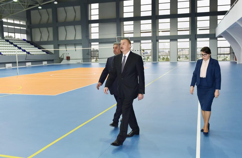 Azərbaycan Prezidenti Abşeron Olimpiya İdman Kompleksinin açılışında iştirak edib (FOTO) (YENİLƏNİB)