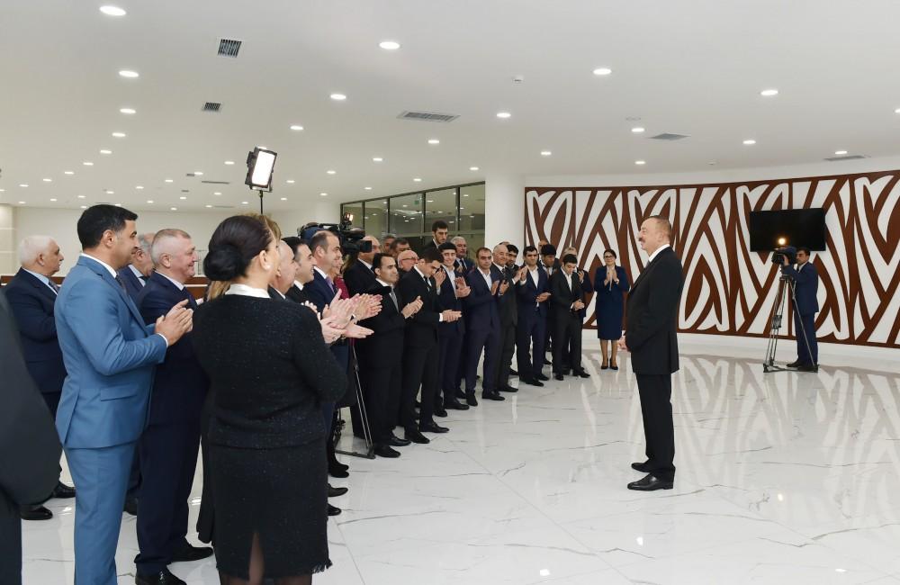 Azərbaycan Prezidenti Abşeron Olimpiya İdman Kompleksinin açılışında iştirak edib (FOTO) (YENİLƏNİB)