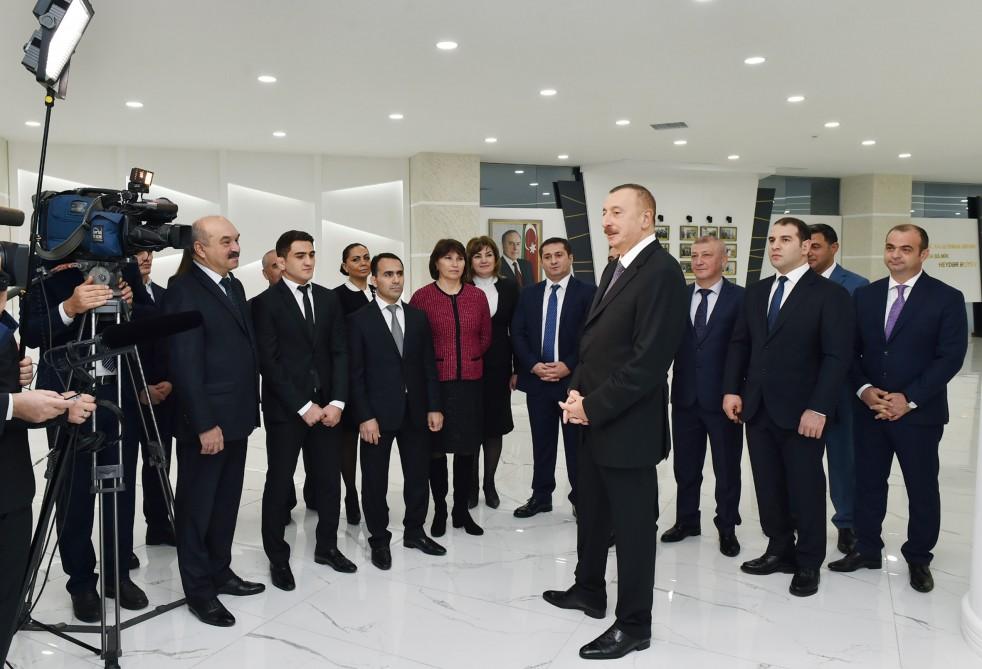 Azərbaycan Prezidenti Abşeron Olimpiya İdman Kompleksinin açılışında iştirak edib (FOTO) (YENİLƏNİB)