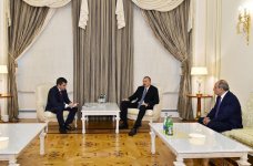 Prezident İlham Əliyev Özbəkistan Baş nazirinin müavinini qəbul edib (FOTO) (YENİLƏNİB)