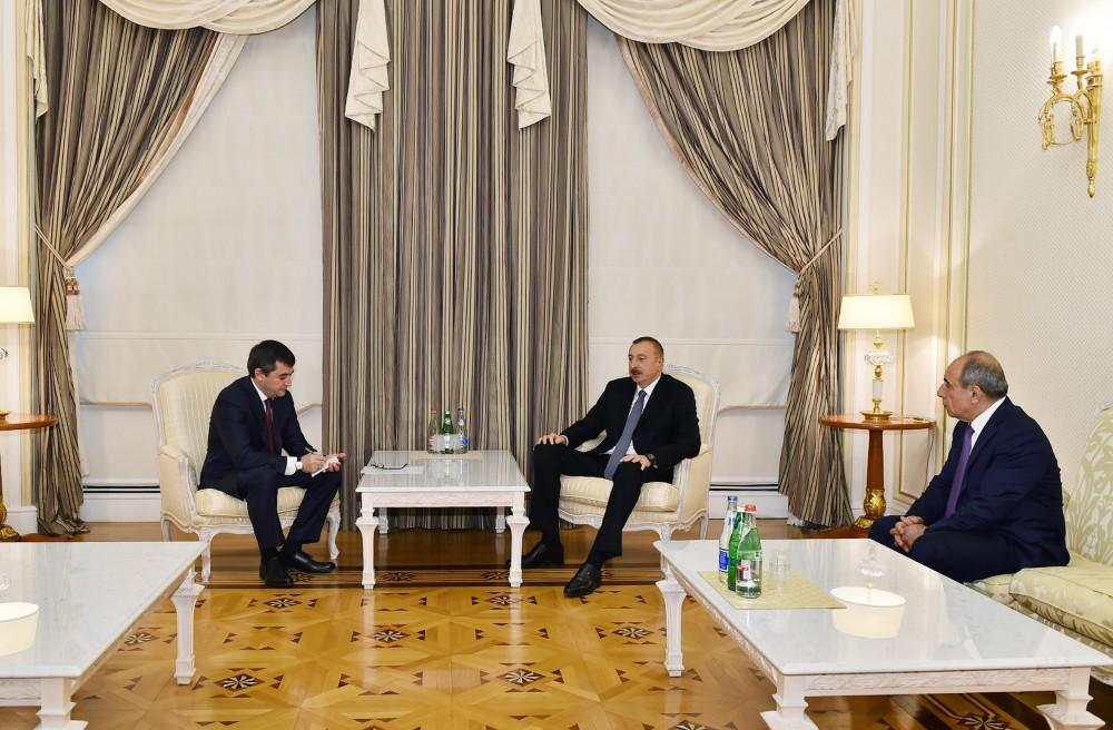Prezident İlham Əliyev Özbəkistan Baş nazirinin müavinini qəbul edib (FOTO) (YENİLƏNİB)