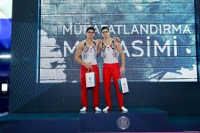 İdman və akrobatika gimnastikası üzrə Azərbaycan çempionatlarının ikinci günün qalibləri mükafatlandırılıb (FOTO)