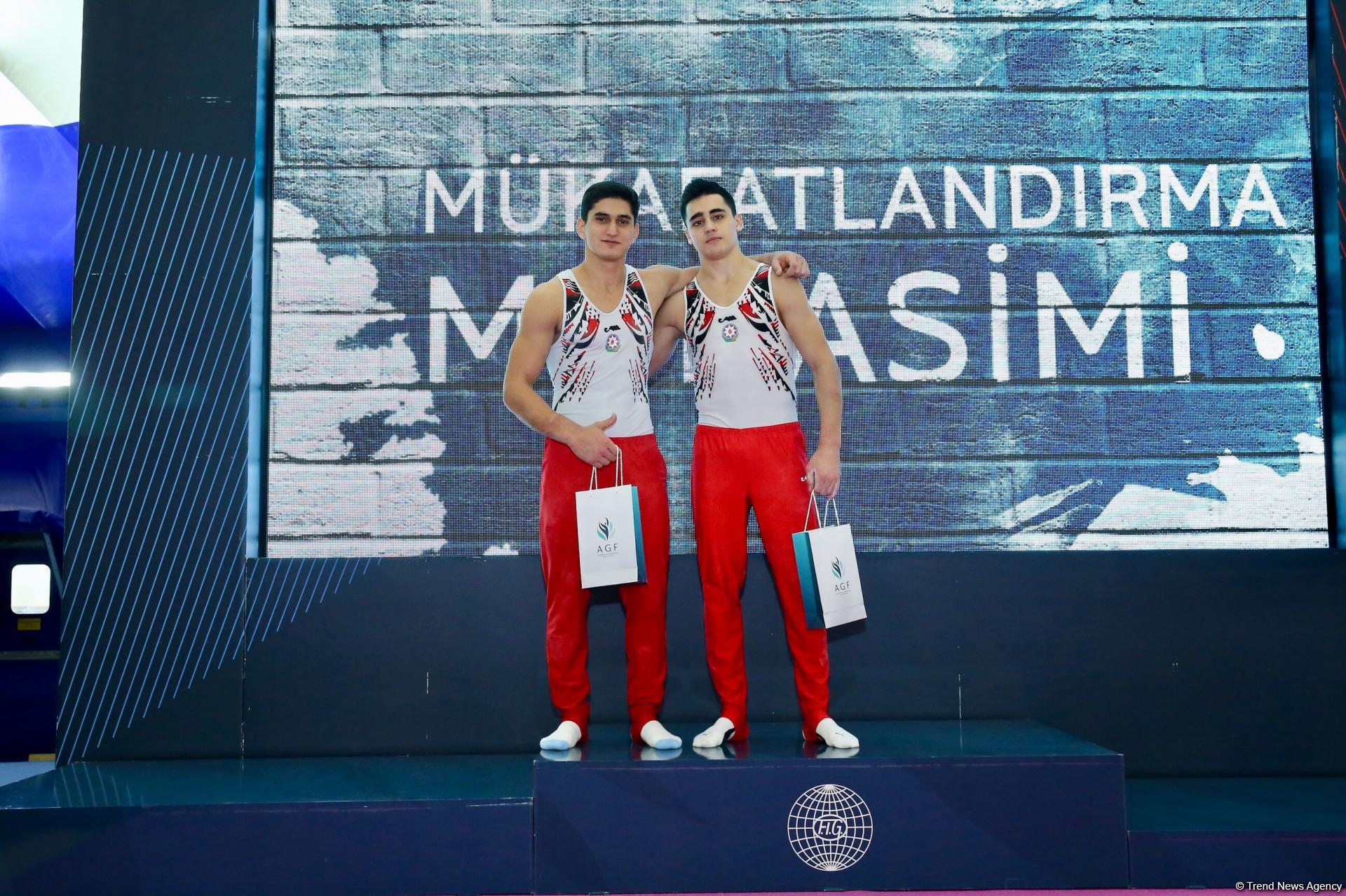 İdman və akrobatika gimnastikası üzrə Azərbaycan çempionatlarının ikinci günün qalibləri mükafatlandırılıb (FOTO)