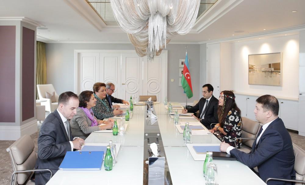 Leyla Əliyeva UNICEF-in regional direktoru ilə görüşüb (FOTO)