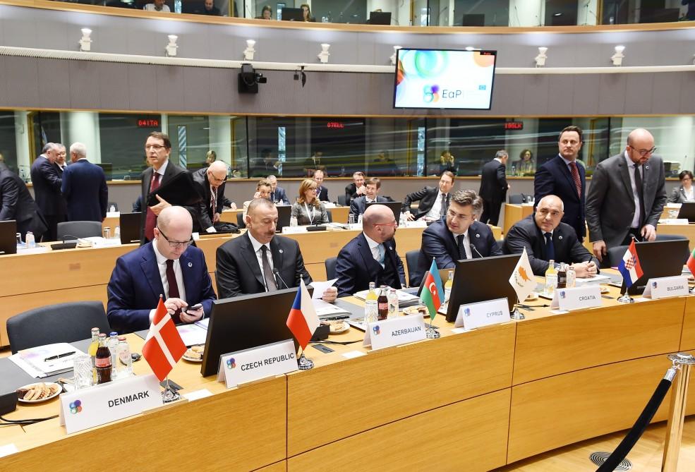 Prezident İlham Əliyev: Avropa İttifaqı ilə tərəfdaşlıq Azərbaycanın xarici siyasətinin əsas prioritetlərindən biridir (FOTO)