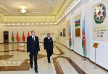 Azərbaycan Prezidenti Sabirabadda Bayraq Muzeyinin açılışında iştirak edib (FOTO)