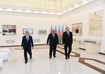 Azərbaycan Prezidenti Sabirabadda Bayraq Muzeyinin açılışında iştirak edib (FOTO)
